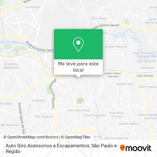Auto Giro Acessorios e Escapamentos mapa