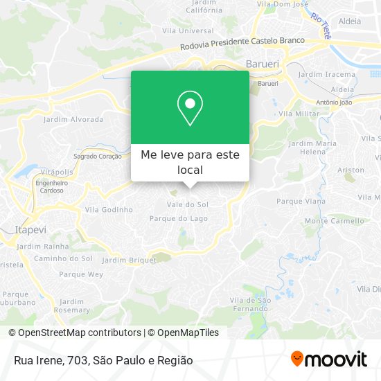 Rua Irene, 703 mapa