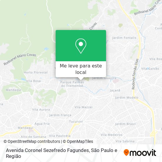 Avenida Coronel Sezefredo Fagundes mapa
