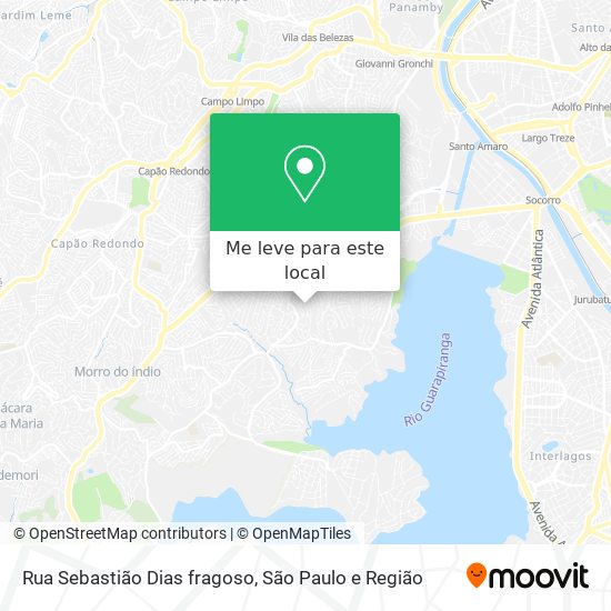 Rua Sebastião Dias fragoso mapa