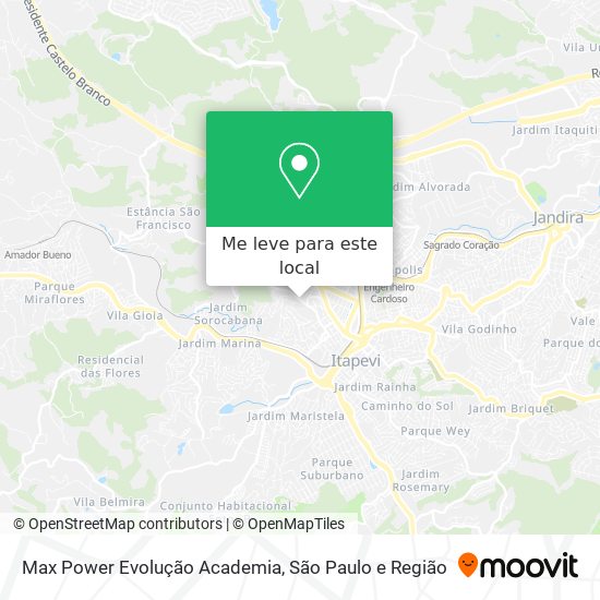 Max Power Evolução Academia mapa