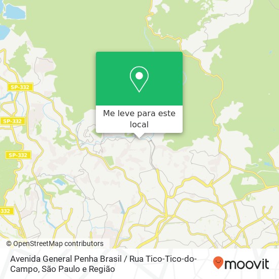 Avenida General Penha Brasil / Rua Tico-Tico-do-Campo mapa