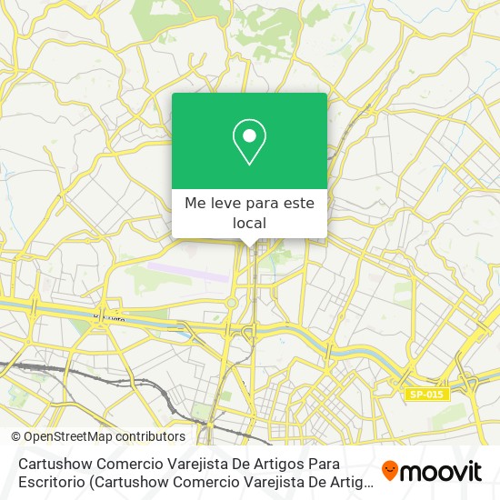 Cartushow Comercio Varejista De Artigos Para Escritorio mapa