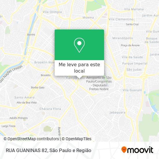 RUA GUANINAS  82 mapa