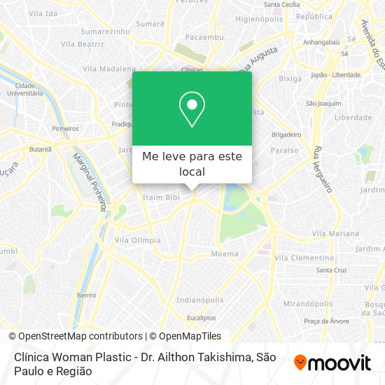 Clínica Woman Plastic - Dr. Ailthon Takishima mapa