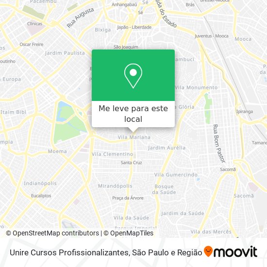 Unire Cursos Profissionalizantes mapa