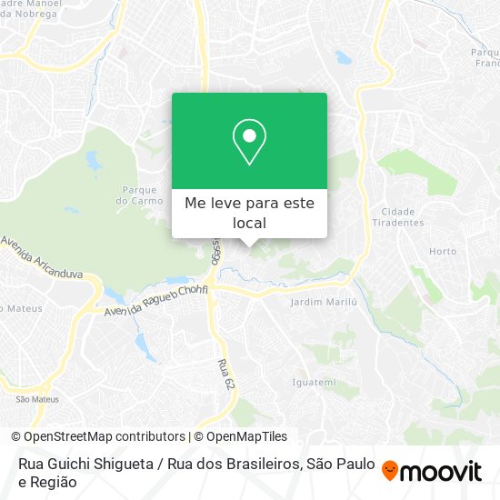 Rua Guichi Shigueta / Rua dos Brasileiros mapa