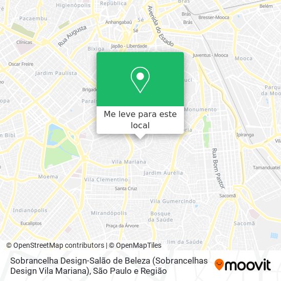 Sobrancelha Design-Salão de Beleza (Sobrancelhas Design Vila Mariana) mapa