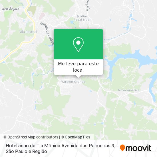 Hotelzinho da Tia Mônica Avenida das Palmeiras 9 mapa