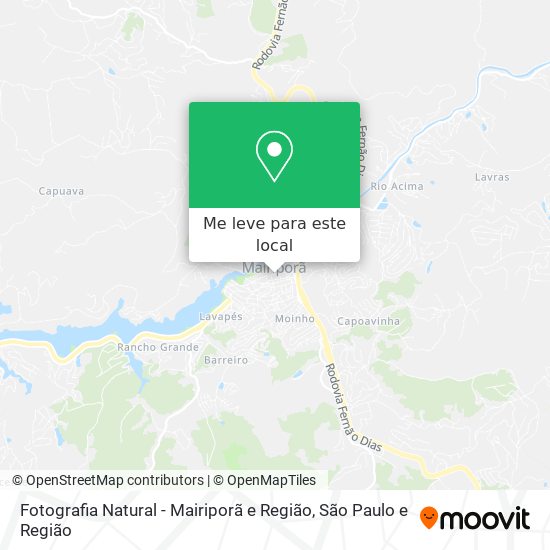 Fotografia Natural - Mairiporã e Região mapa