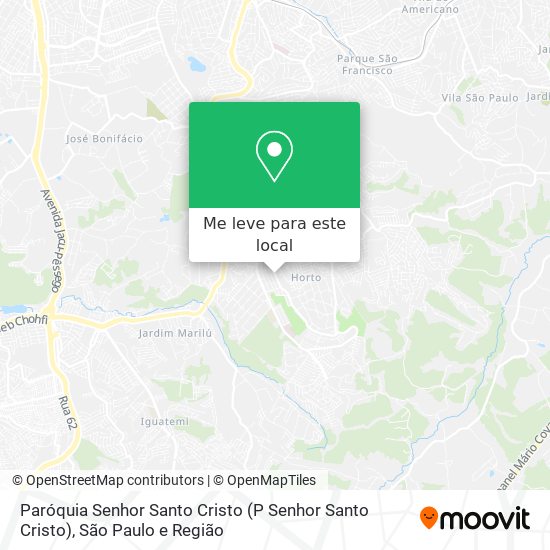 Paróquia Senhor Santo Cristo mapa