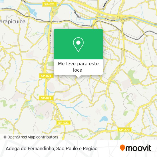 Adega do Fernandinho mapa