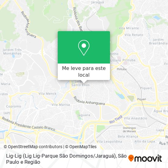 Lig-Lig (Lig Lig-Parque São Domingos / Jaraguá) mapa