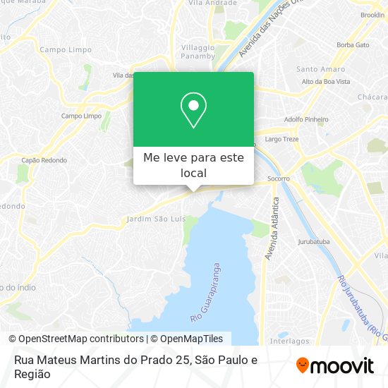 Rua Mateus Martins do Prado 25 mapa