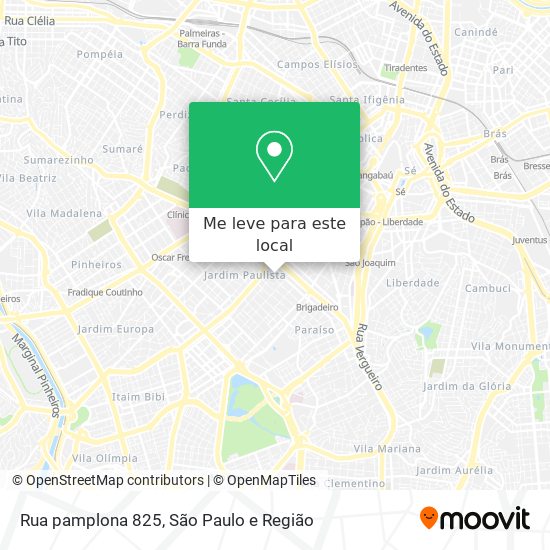 Rua pamplona 825 mapa