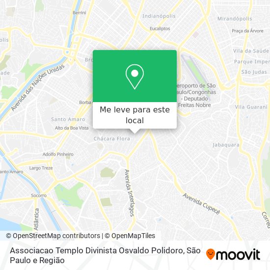 Associacao Templo Divinista Osvaldo Polidoro mapa