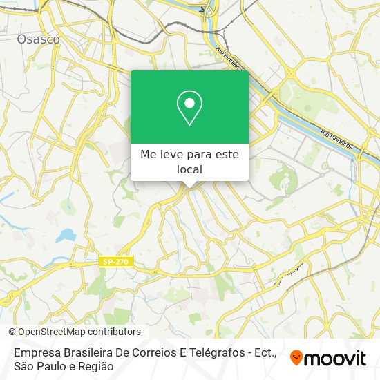 Empresa Brasileira De Correios E Telégrafos - Ect. mapa