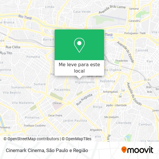Cinemark Cinema mapa