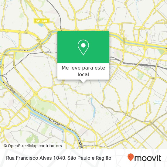 Rua Francisco Alves 1040 mapa