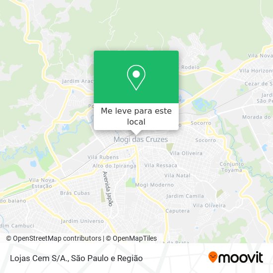 Lojas Cem S/A. mapa
