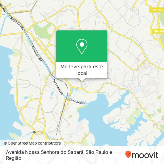 Avenida Nossa Senhora do Sabará mapa