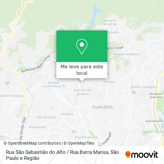 Rua São Sebastião do Alto / Rua Barra Mansa mapa