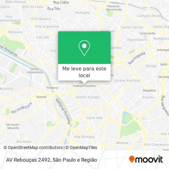 AV Rebouças 2492 mapa