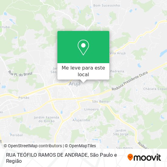 RUA TEÓFILO RAMOS DE ANDRADE mapa