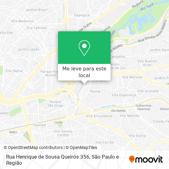 Rua Henrique de Sousa Queirós 356 mapa