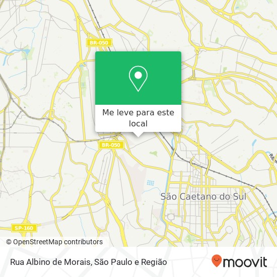Rua Albino de Morais mapa
