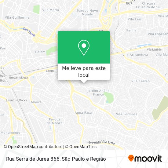 Rua Serra de Jurea   866 mapa