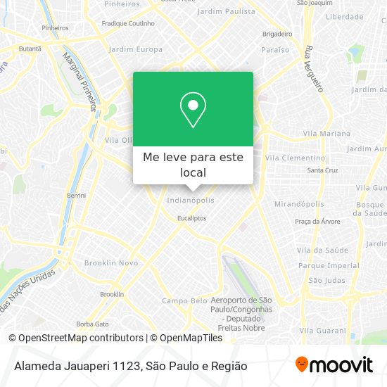 Alameda Jauaperi  1123 mapa