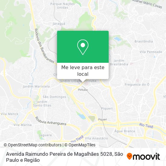 Avenida Raimundo Pereira de Magalhães 5028 mapa
