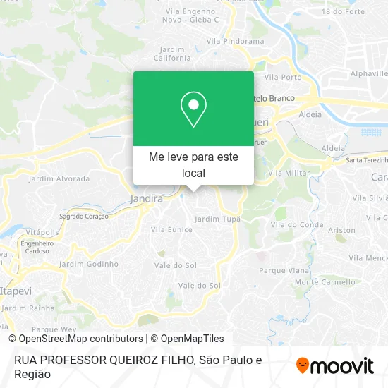 RUA PROFESSOR QUEIROZ FILHO mapa