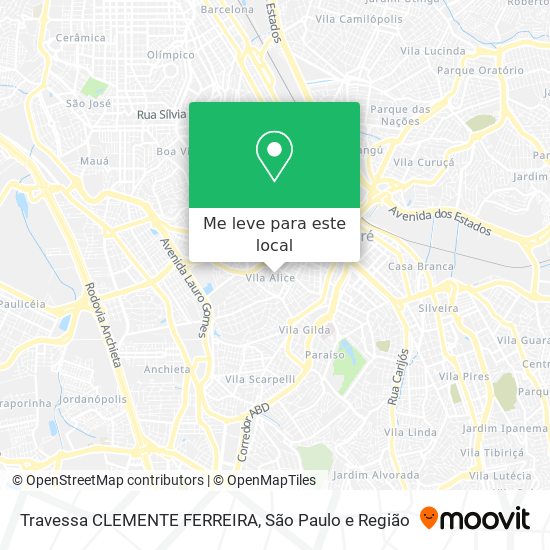 Travessa CLEMENTE FERREIRA mapa