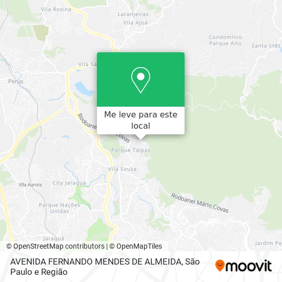 AVENIDA FERNANDO MENDES DE ALMEIDA mapa