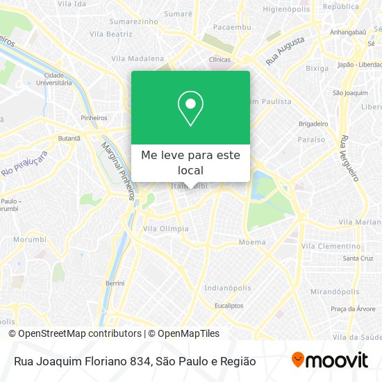 Rua Joaquim Floriano 834 mapa