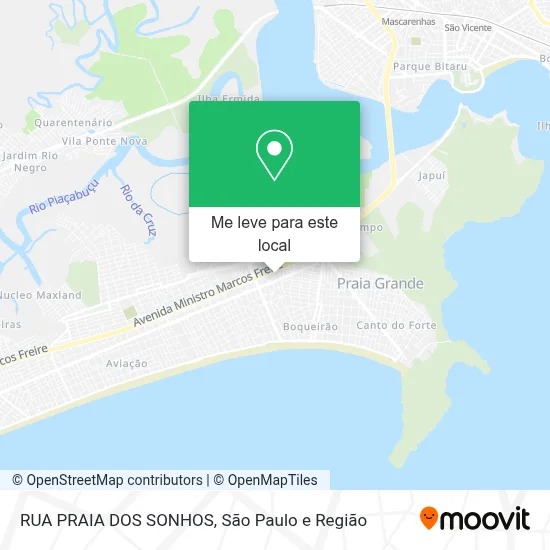 RUA PRAIA DOS SONHOS mapa