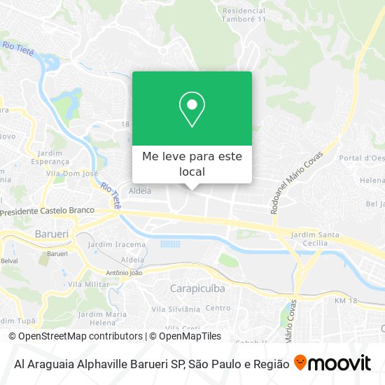 Al Araguaia  Alphaville Barueri SP mapa