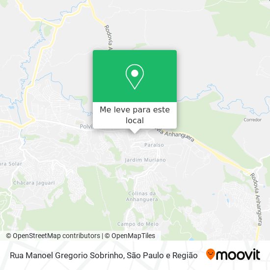 Rua Manoel Gregorio Sobrinho mapa