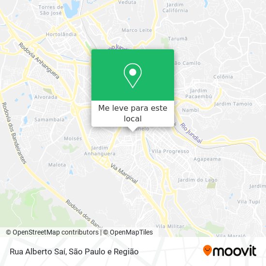 Rua Alberto Saí mapa