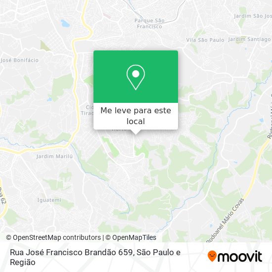 Rua José Francisco Brandão 659 mapa
