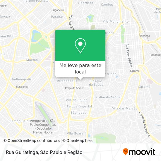 Rua Guiratinga mapa