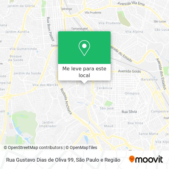Rua Gustavo Dias de Oliva 99 mapa
