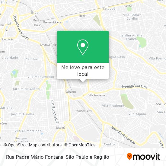 Rua Padre Mário Fontana mapa