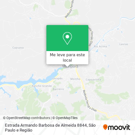Estrada Armando Barbosa de Almeida 8844 mapa