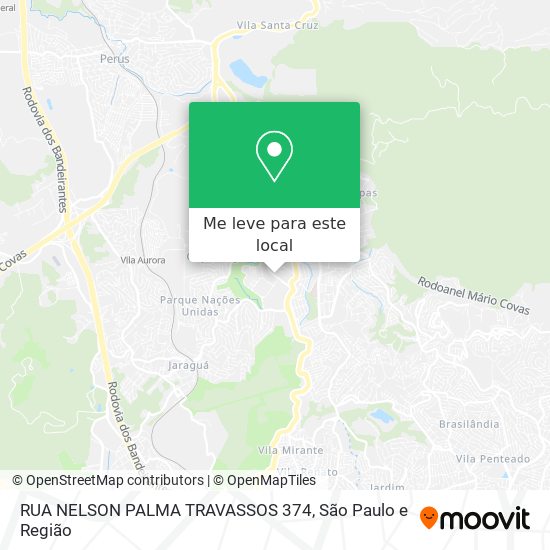 RUA NELSON PALMA TRAVASSOS  374 mapa