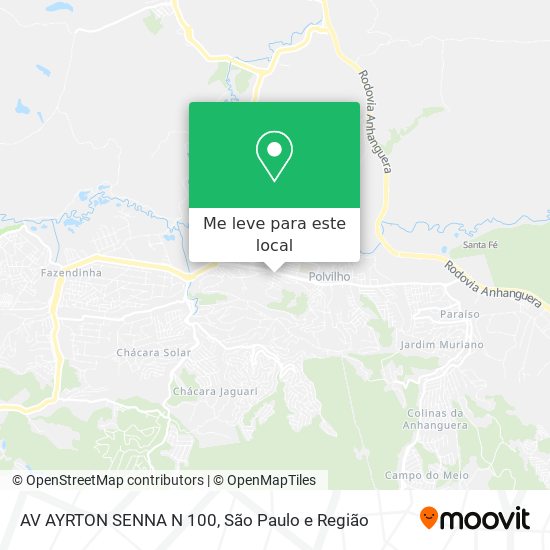 AV AYRTON SENNA N  100 mapa