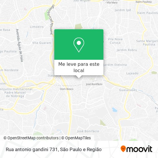 Rua antonio gandini 731 mapa