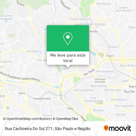 Rua Cachoeira Do Sul  271 mapa